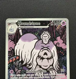 Pokemon TCG Houndstone 145/132 Me01: Mega Evolution Illustration Rare Near Mint - Image 2