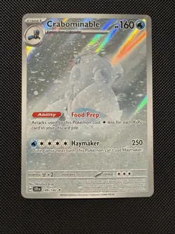 Pokemon TCG Crabominable 149/142 Sv07: Stellar Crown Illustration Rare Near Mint - Image 1