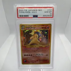 2000 Pokemon Japanese Neo Genesis Typhlosion #157 PSA 10 - Image 1