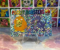 Pokemon Holo Psyduck Evolution Vintage Pocket Monsters Prism Sticker 1998 - Image 2