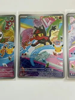 Rowlet, Litten, Popplio MEP 045 044 043 - First Partner Promo - Pokemon TCG - NM - Image 3