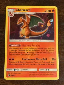 Pokemon TCG Charizard SM226 HOLO Black Star Promo 2019 RARE NM-/LP+ SWIRL - Image 1