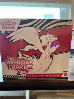 Pokemon TCG Scarlet Violet White Flare Elite Trainer Box ETB - Image 1