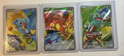 Kanto Starters First Partner Illustration Promos 30th Anniversary Pokemon NM TCG - Image 1