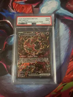 2025 POKEMON MEPBLACK STAR PROMOMEGA CHARIZARD UPC#024 ORICORIO EX PSA9 #024 - Image 1