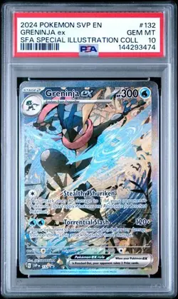 2024 POKEMON SVP EN-SV BLACK STAR PROMO #132 GRENINJA ex SFA SPECIAL ILLUSTRATIO - Image 1