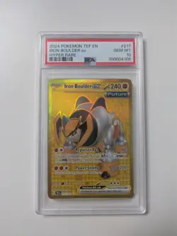 Iron Boulder ex 217/162 Hyper Double Rare PSA 10 Pokemon TCG S&V Temporal Forces - Image 1