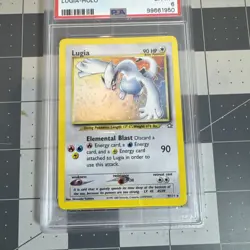 Pokemon Lugia Neo Genesis Unlimited Holo Rare #9 PSA 6 - Image 3