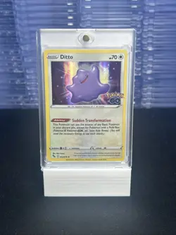 POKEMON GO NUMEL PEELABLE DITTO COMMON REVERSE HOLOFOIL CLEAN MINT SP - Image 1