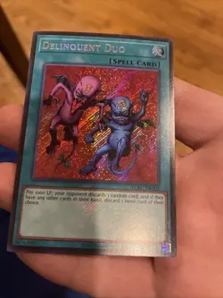 Yu-Gi-Oh Delinquent Duo LCKC-EN101 Unlimited Secret Rare NM - Image 1