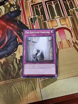 The Sanctified Darklord (FLOD-EN075) - Rare - 1st Edition NM Yugioh - Image 1