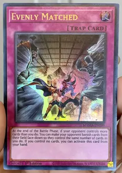 Yugioh Evenly Matched MAMA-EN099 Ultra Rare 1st Ed NM w/Tracking - Image 1