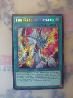 The Gaze of Timaeus MZMU-EN013 SECRET RARE 1st EDITION Yugioh - Image 1
