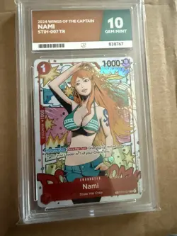 Nami ST01-007 Alt Art OP06 Treasure Rare One Piece TCG English GTA Nami ACE 10 - Image 1