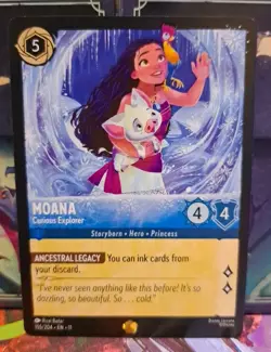 Moana - Curious Explorer 155/204 Winterspell Legendary Disney Lorcana Non Foil - Image 1