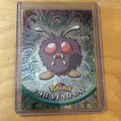 Venonat 48 Topps Series 1 Holo Foil Pokemon Card Blue Logo - Image 1