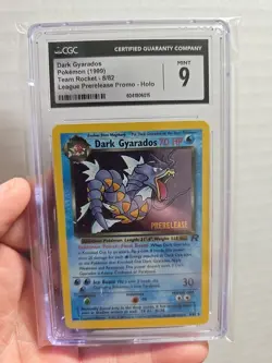 CGC 9 MINT Dark Gyarados Team Rocket 8/82 Holo Prerelease Promo Pokemon Card - Image 3