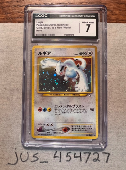 CGC 7 Lugia Japanese Neo Genesis 249 Holo Pokemon Card psa 7 - Image 1