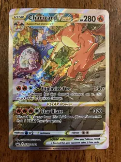 Pokemon Charizard VSTAR SWSH262 TCG Holo Black Star Promo Card - Image 1