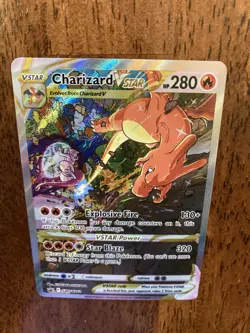 Pokemon Charizard VSTAR SWSH262 TCG Holo Black Star Promo Card - Image 2