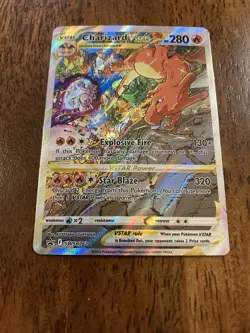 Pokemon Charizard VSTAR SWSH262 TCG Holo Black Star Promo Card - Image 3
