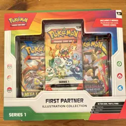 Pokemon TCG First Partner Illustration Collection Series 1 Box Promo Cards - Image 1