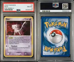 2006 Mew Holo Pop Series #4/17 Pokemon Card PSA 8 NM MINT - Image 1