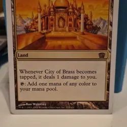 City of Brass 8th Edition Wizards MTG Land Rare Ron Walotsky 322 English - Image 1