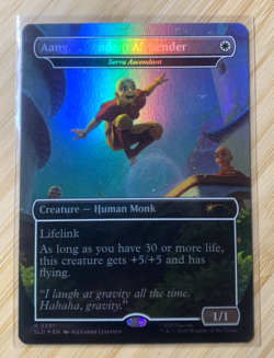 Aang, Ascendant Airbender - Serra Ascendant (Rainbow Foil) Secret Lair Drop Foil - Image 1