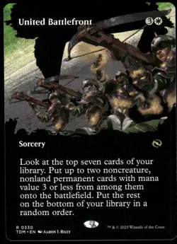 1x United Battlefront (Borderless) - Tarkir: Dragonstorm - NM - MTG - Image 1
