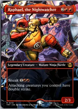 Raphael, the Nightwatcher (Borderless) R Teenage Mutant Ninja Turtles 213 NM Mag - Image 1