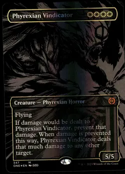 1x Foil Phyrexian Vindicator (Oil Slick Raised Foil) - Phyrexia: All Will Be One - Image 1