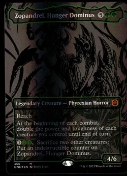1x Foil Zopandrel, Hunger Dominus (Oil Slick Raised Foil) - Phyrexia: All Will B - Image 1