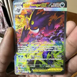 Pokemon Mega Gengar EX Full Art Holo 350 HP Ghost Card 284/217 - Image 4