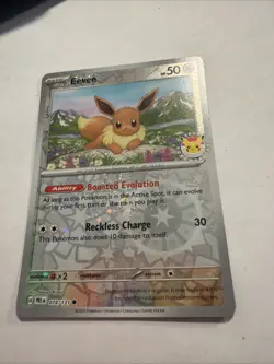 Pokemon TCG Prismatic Evolutions Eevee 074/131 - Stamped Reverse Holofoil Card - Image 4