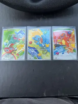 Kanto Starters First Partner Illustration Promos 30th Anniversary Pokemon NM TCG - Image 1