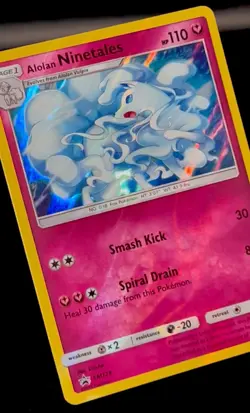 Alolan Ninetails SM128 LP Holo Bleed w/30 Stamp Fairy Pokemon Black Star Promo! - Image 1