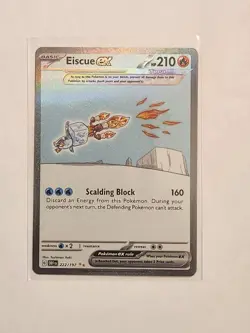 2023 Pokemon SV Obsidian Flames Eiscue ex #222/197 - Image 1