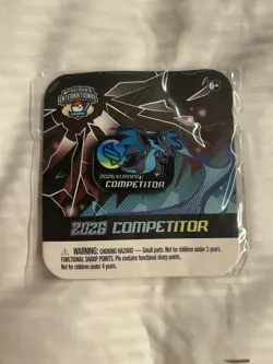 Pokemon EUIC Pin Badge - 2026 Competitor Mega Charizard - Image 1