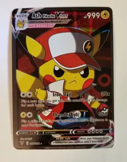 Pokemon Pikachu Ash Trainer ACG HOLO Card - Image 1