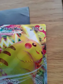 Pikachu VMAX SWSH286 Black Star Promos Full Art Holo Pokemon Trading CG 2023 NM - Image 5