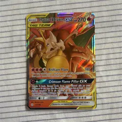 Pokemon Charizard & Braixen GX TAG TEAM Ultra Rare Holo 22/236 SM-Cosmic Eclipse - Image 1