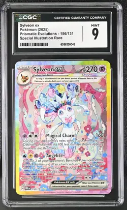Pokemon Sylveon ex 156/131 Prismatic Evolutions Special Illustration Rare CGC 9 - Image 1