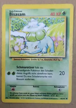 Pokemon Karte - Bisasam 44/102 - Base Set Deutsch Exc - Image 1