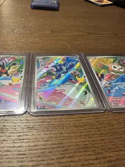 Pokemon TCG First Partner Illustration Series 1 Rowlet Litten Popplio NM - Image 3