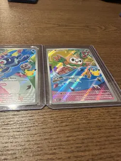 Pokemon TCG First Partner Illustration Series 1 Rowlet Litten Popplio NM - Image 4