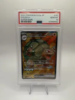 Pokemon TCG Golem Ex Scarlet & Violet 151 191/165 - PSA 10 - Image 1