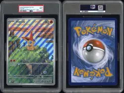 2025 POKEMON SVP VICTINI BLACK STAR PROMO JUMBO #208 PSA 9 - Image 3
