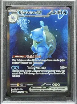 2023 POKEMON MEW EN BLASTOISE ex SPECIAL ILLUSTRATION RARE PSA 10￼ - Image 2
