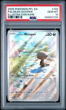 Paldean Wooper 102/094 - Phantasmal Flames #102 - Pokemon TCG ✨ PSA 10 ✨ - Image 3